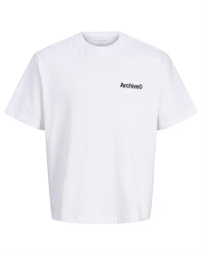 Jack & Jones Junior - JCOMineral Photo Back T-Shirt - Bright White